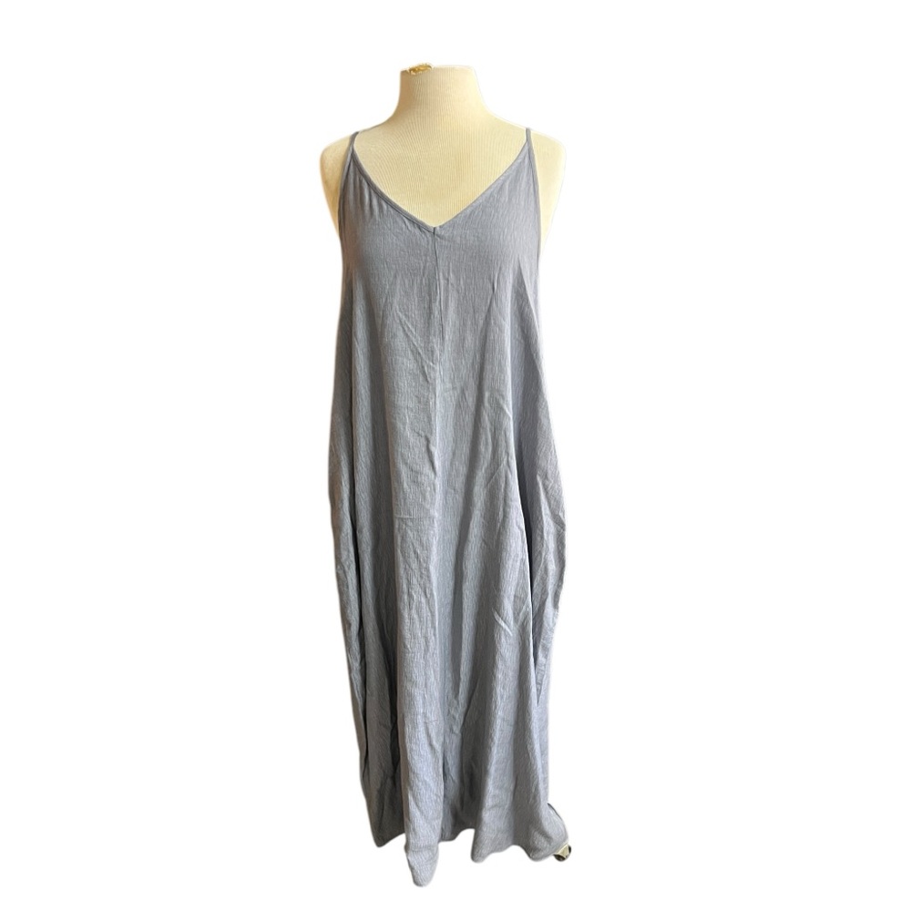 Grade & gather S light blue krinkle maxi dress